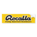 Recalla Bumper sticker bumper stickers