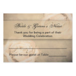 Reception Assignment Cards Business Card Templates