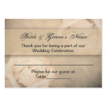 Reception Assignment Cards Business Card Templates