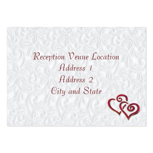 Reception Card Business Cards
