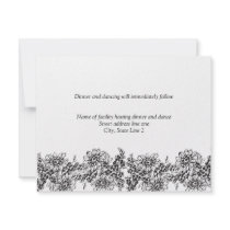 Reception Cards For Wedding Invitations