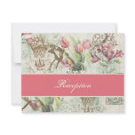 Reception Invite Flutterbyes 'n Tulips Elegant
