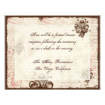 Reception Invite, Le Chocolatier - Rose
