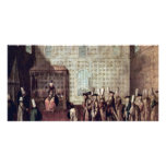 Reception Of The French Ambassador (1699) By Mour Custom Photo Card