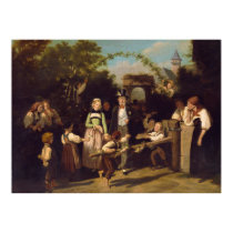 Reception of the Wedding Couple by Theodor Schuz Posters