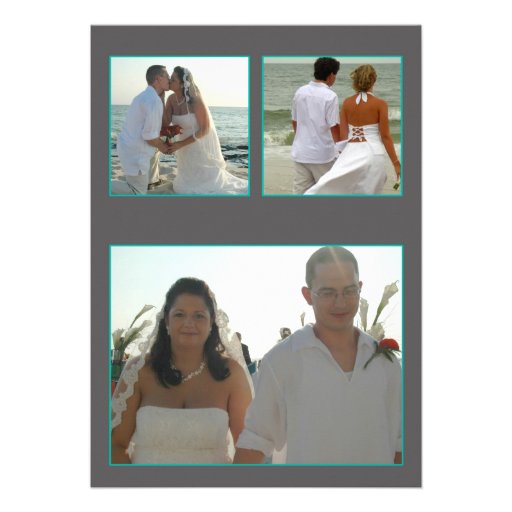 Reception Only Chicago Skyline Wedding Photo Invit Personalized Announcement