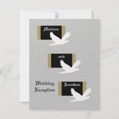 Wedding Reception Invitation on Reception Only Wedding Invitation    Wedding Doves From Zazzle Com