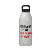 Receptionist Zombie Slayer Drinking Bottle
