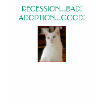 Recession...Bad! Adoption...Good! t-shirts