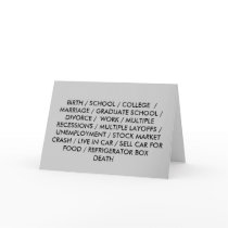 RECESSION CARD #1: The Life List by colts1673 RECESSION CARD #1: The Life List