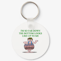 recession depression joke keychains