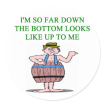 recession depression joke stickers