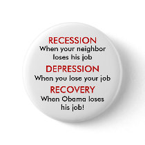 Recession, Depression, Recovery buttons by TrevorStar Recession, Depression, Recovery buttons