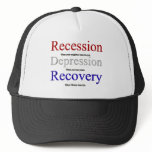 Recession Depression Recovery hats
