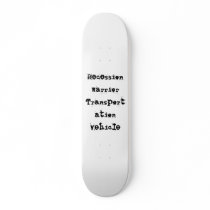 Recession Warrior Transportation Vehicle Skateboard Decks