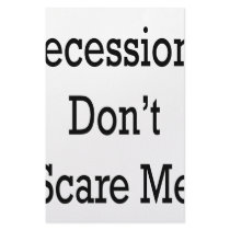 Recessions Don't Scare Me Personalized Stationery