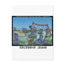 Recessive Jeans Funny Gifts Tees & Collectibles Post Cards