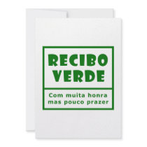 Recibos Verdes Custom Invitations