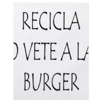 Recicla O Vete A La Burger flyers by Supernova23 Recicla O Vete A La Burger flyers