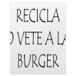 Recicla O Vete A La Burger Letterhead Template