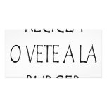 Recicla O Vete A La Burger Personalized Photo Card