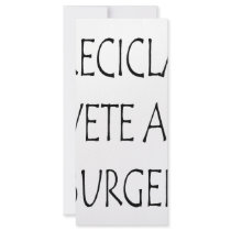 Recicla O Vete A La Burger rack cards by Supernova23 Recicla O Vete A La Burger rack cards