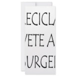 Recicla O Vete A La Burger Full Color Rack Card
