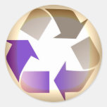 Recicle alrededor del pegatina #2