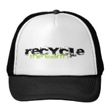 RECICLE la tierra Gorras
