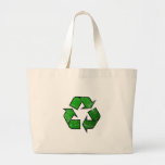 Recicle y reutilice el símbolo - ahorre el planeta bolsas