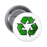 Recicle y reutilice el símbolo - ahorre el planeta pin