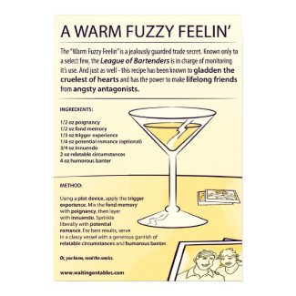 Recipe - A Warm Fuzzy Feelin' print