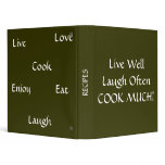 Recipe Binder Holder LIVE LAUGH LOVE COOK