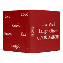 Recipe Binder Holder LIVE LAUGH LOVE COOK by Gigglesandgrins Recipe Binder Holder LIVE LAUGH LOVE COOK