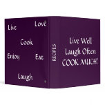 Recipe Binder Holder LIVE LAUGH LOVE COOK