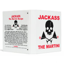 Recipe Binder - JACKASS, The Martini Recipe Book
