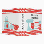 Recipe Binder Kitchen Accesories Orange & Blue