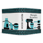 Recipe Binder Kitchen Accesories Turquoise & Black