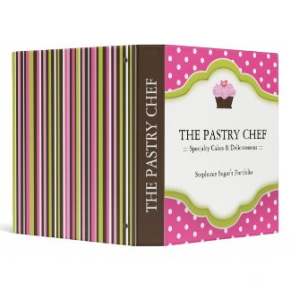 RECIPE BINDER :: PASTRY CHEF binder