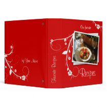 Recipe Binder Red Strawberries & Flowers by BestCards Recipe Binder Red Strawberries & Flowers