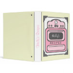 Recipe Binder - Retro Pink Stove
