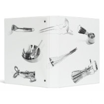 Recipe Binder, Watercolor Utensils by PaulJacksonart Recipe Binder, Watercolor Utensils