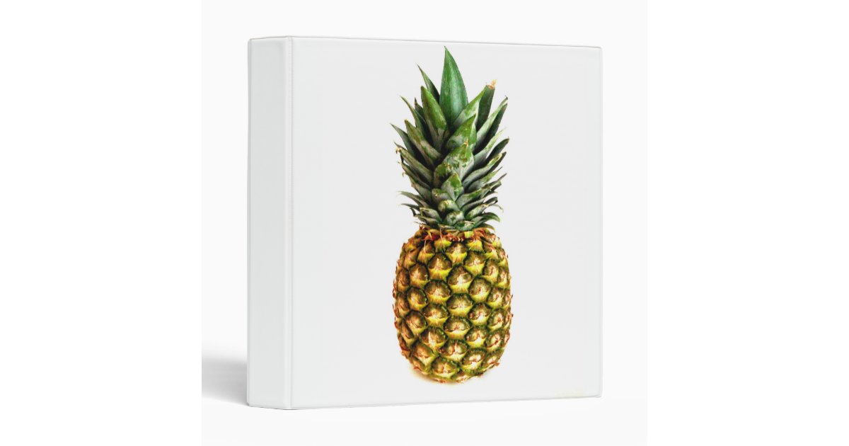 Recipe binder with pineapple print Zazzle
