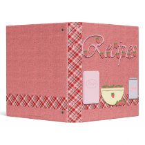 Recipe Binder with Strawberries