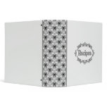 Recipe Book (Black And White) Vinyl Binder