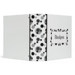 Recipe Book (Black And White) Vinyl Binders