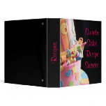 recipe cake business personal binder colorful yum