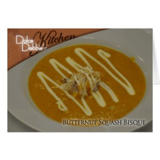 Recipe Card - Butternut Squash Bisque card