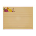 Recipe Card - Cheese and Grapes postcards