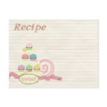 recipe card cupcake tray postcard